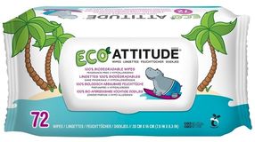 Attitude Vlhčené obrúsky bez vône 72 ks