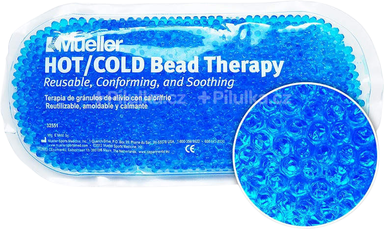 Mueller Hrejivý/chladivý vankúšik (gélové guličky) modrý 1x1 ks