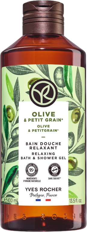 Yves Rocher Sprchovací gél Oliva & petit grain 400 ml