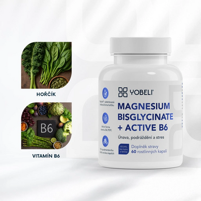 Lobey Yobeli Horčík bisglycinát a vitamín B6 60 kapsúl