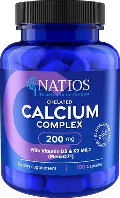 Natios Chelated Calcium Complex 200 mg 100 kapsúl