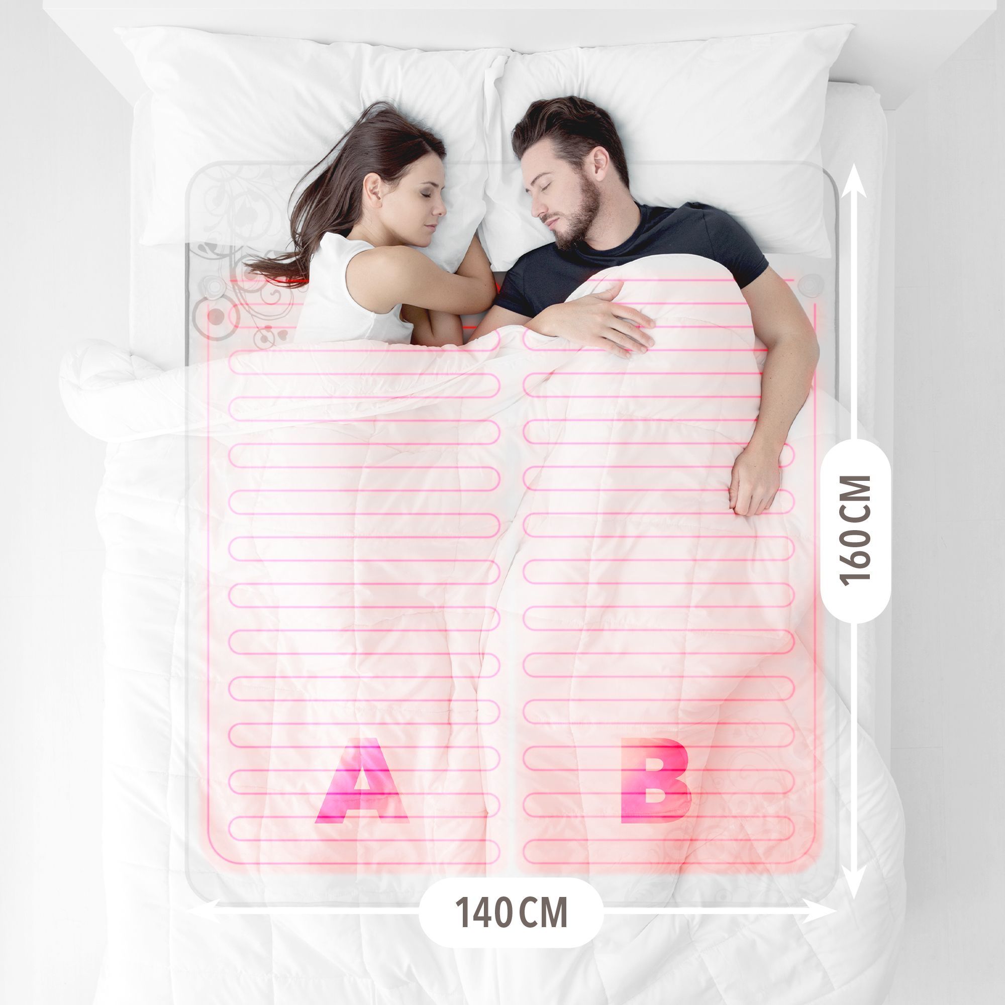 Lanaform Vyhrievacia podložka pre 2 osoby Heating Blanket S2