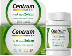 Centrum od A po Železo multivitamín bez lepku, 30 tabliet
