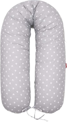 Scamp Kojenie podložka Little heart White Grey