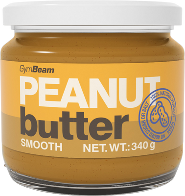 GymBeam 100 % Arašidové maslo smooth 340 g