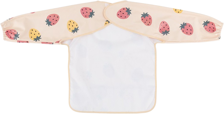 Petite&Mars Podbradník s dlhým rukávom - Ben Beige Strawberies