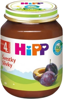 HiPP Ovocný príkrm so slivkami, 125 g