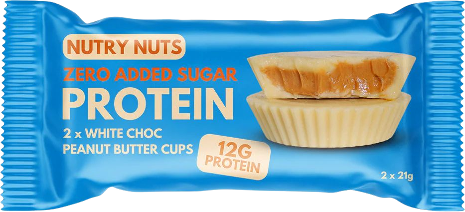 Nutry Nuts Proteínové košíčky - biela čokoláda s arašidovým maslom 2 x 21 g