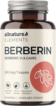 Allnature Elements Berberin 500 mg 60 kapsúl