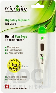 Microlife Teplomer digitálny MT 3001 green