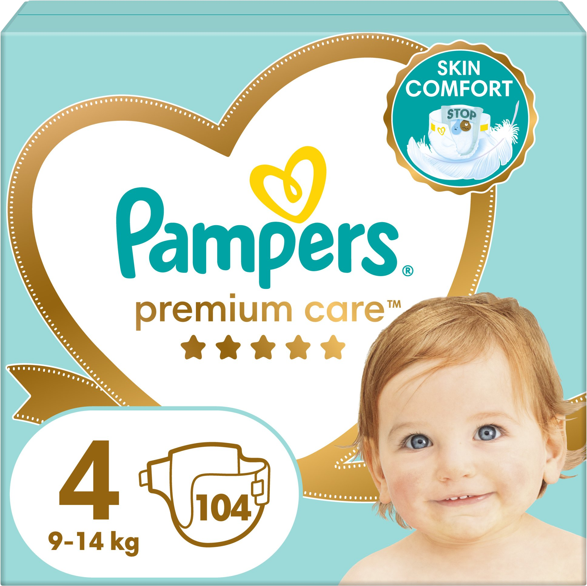 Pampers Premium Care 4 Maxi (9-14kg) 104 ks