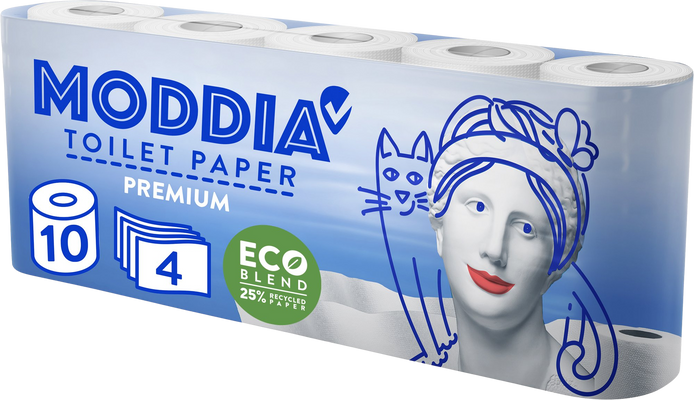 Moddia Toaletný papier 4vrstvový 10 ks