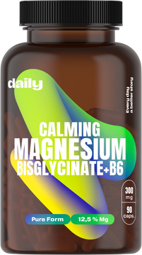 Daily Calming Magnesium Bisglycinate + B6 90 kapsúl