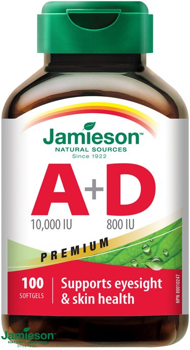 Jamieson VITAMÍN A + D PREMIUM 100 cps