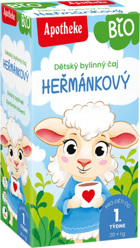 Apotheke Bio detský bylinný čaj rumančekový 20 x 1 g