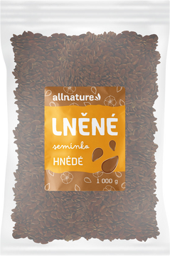 Allnature Ľanové semienko hnedé 1000 g