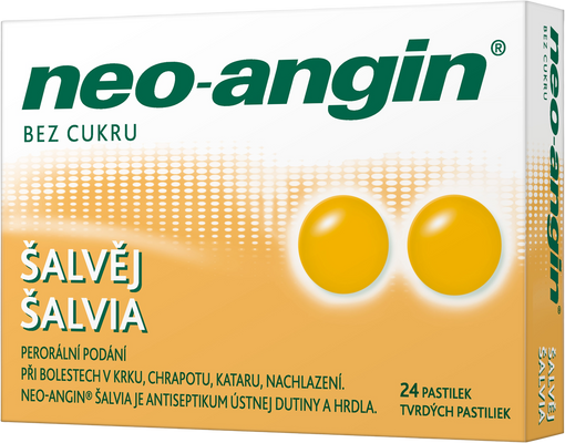 Neo-angin šalvia 24 pastiliek