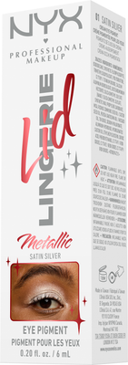 NYX Professional Makeup Tekuté očné tiene Lid Lingerie - 01 Satin Silver 6 ml