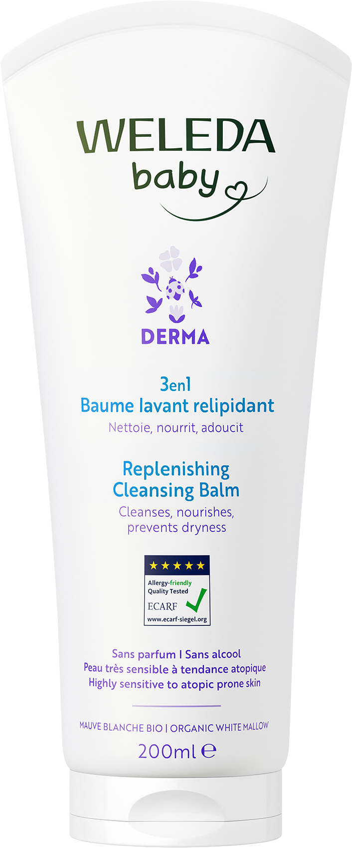 Weleda 3v1 DERMA Umývací balzam 200 ml