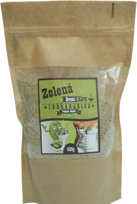 Najtelo Zelená káva drvená 100% arabica z Brazílie 500 g