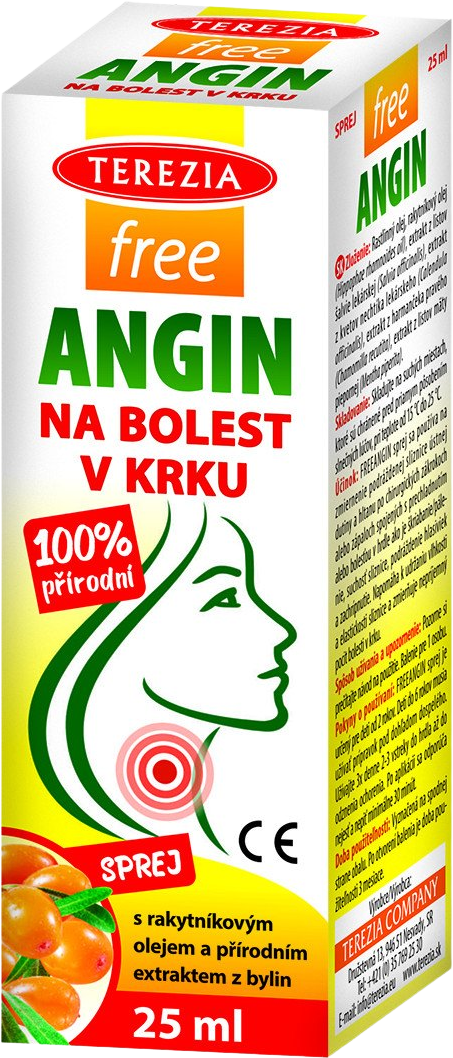 Terezia free angin sprej 25 ml