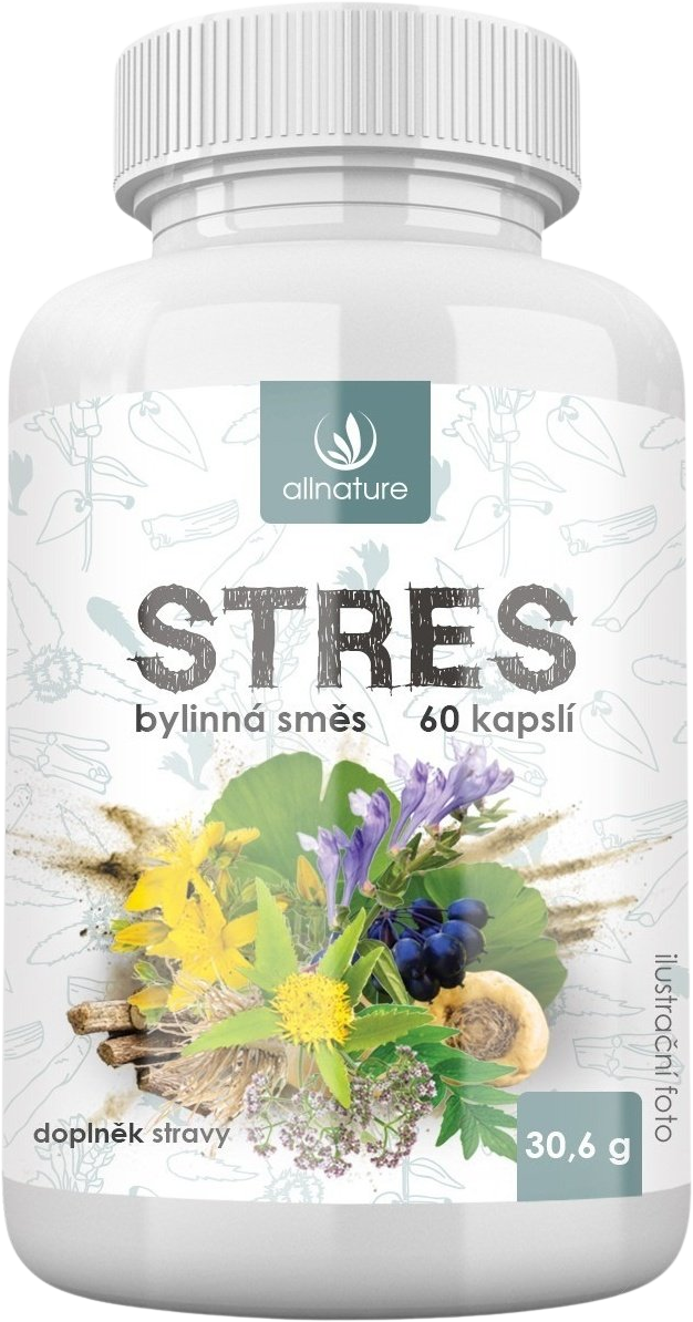 Allnature Stres bylinný extrakt 60 kapsúl
