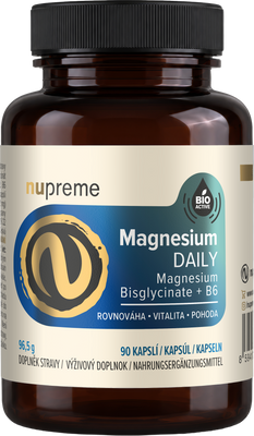 Nupreme Magnesium DAILY Bisglycinát + B6 90 kapsúl