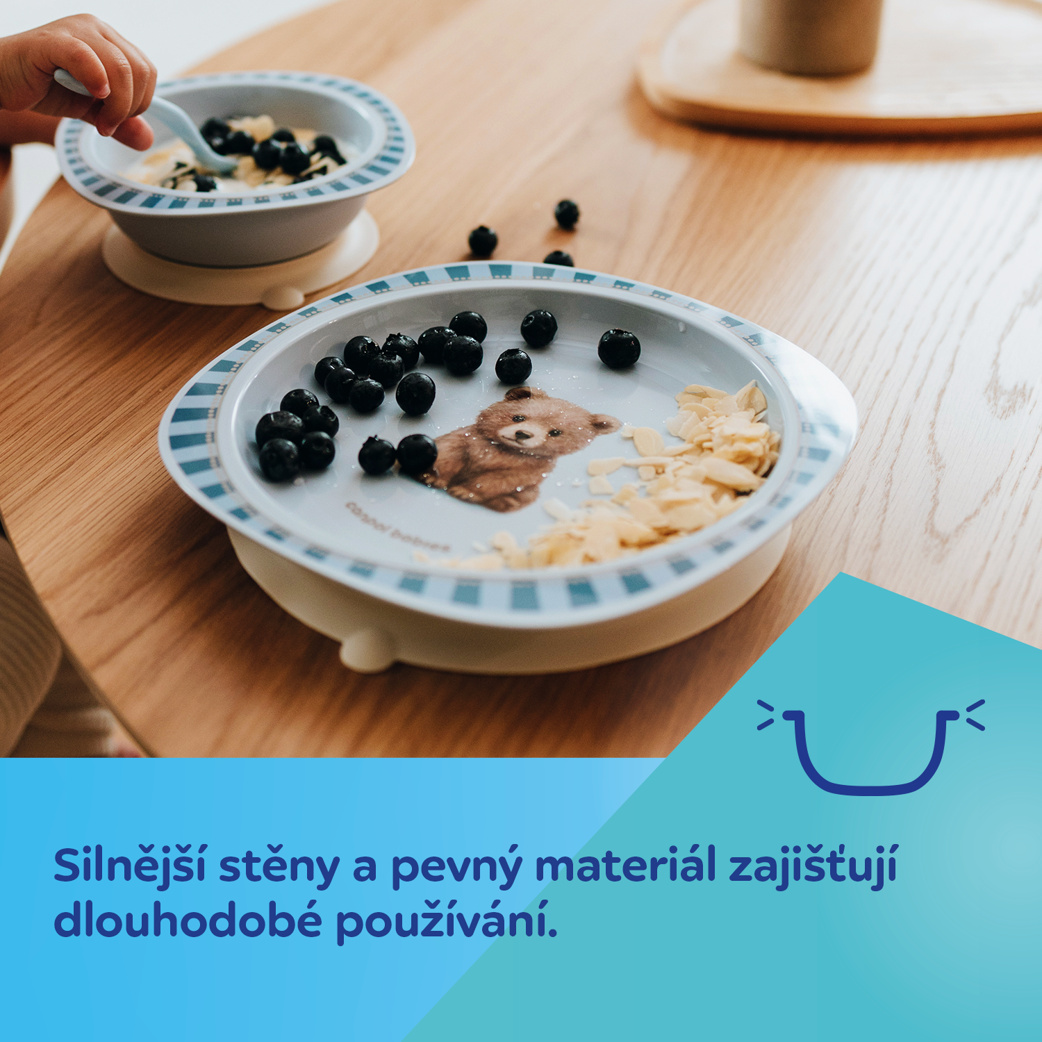 Canpol babies Miska s prísavkou Woodland ružová 300 ml