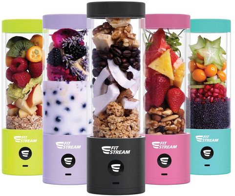 Fitstream PRO Pink, prenosný, USB nabíjací mixér 475 ml