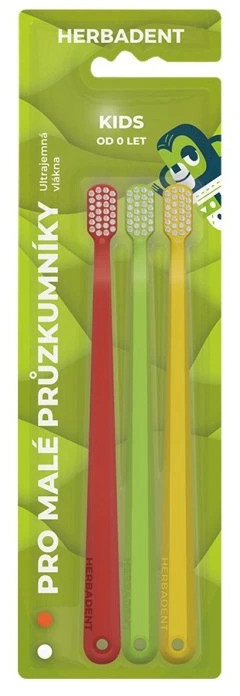 Herbadent KIDS Zubná kefka 3 ks
