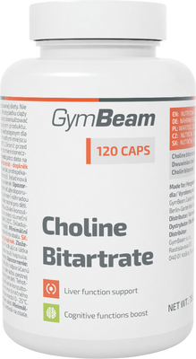 GymBeam Cholín Bitartrát 120 kapsúl
