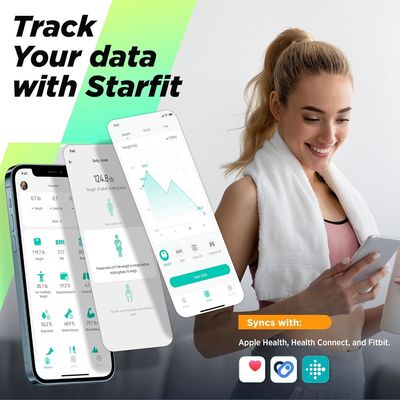 Runstar 4E Body Scale Diagnostická osobná inteligentná váha, čierna