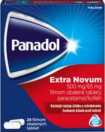 Panadol Extra Novum s kofeínom, proti bolesti a horúčke 24 tabliet