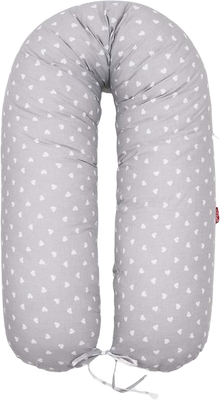 Scamp Kojenie podložka Little heart White Grey