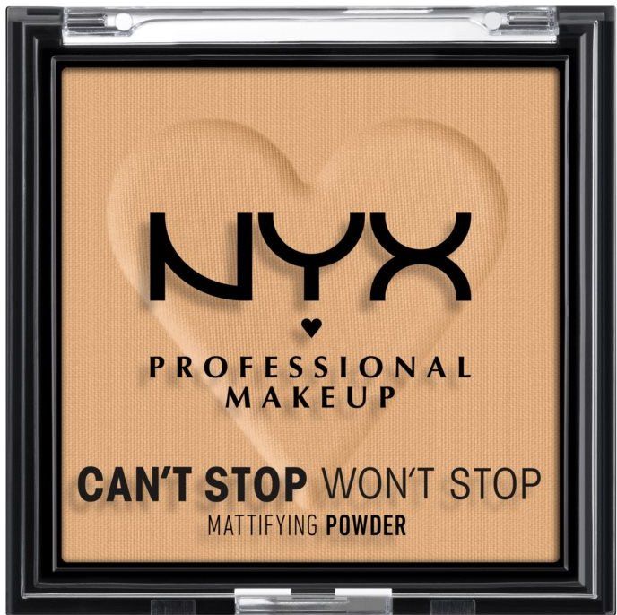 NYX Professional Makeup Can't Stop Won't Stop Matujúci púder Kompaktný púder - 05 Golden 6 g