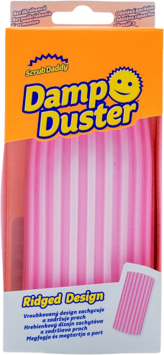 Scrub Daddy Špongia na utieranie prachu Damp Duster ružová