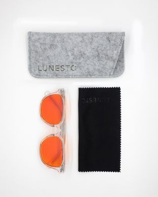 Lunesto Blue Light - oranžové okuliare blokujúce modré svetlo - transparentné