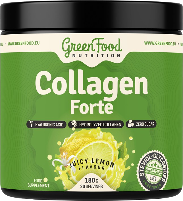GreenFood Nutrition Collagen Forte šťavnatý citrón 180 g