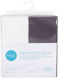 Ceba Baby CEBA Poťah na prebaľovaciu podložku 50x70-80cm Dark Grey+White 2 ks