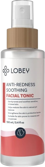 Lobey Upokojujúce pleťové tonikum na začervenanie pleti 100 ml