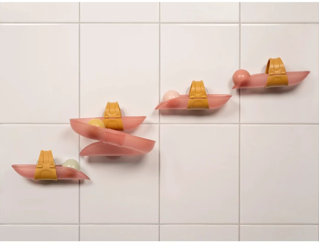 Little Dutch Dráha guličková do vane Pink 10m+