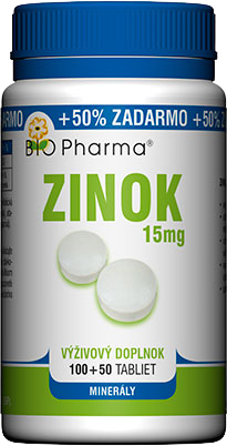 Bio Pharma Zinok 15 mg 150 tabliet