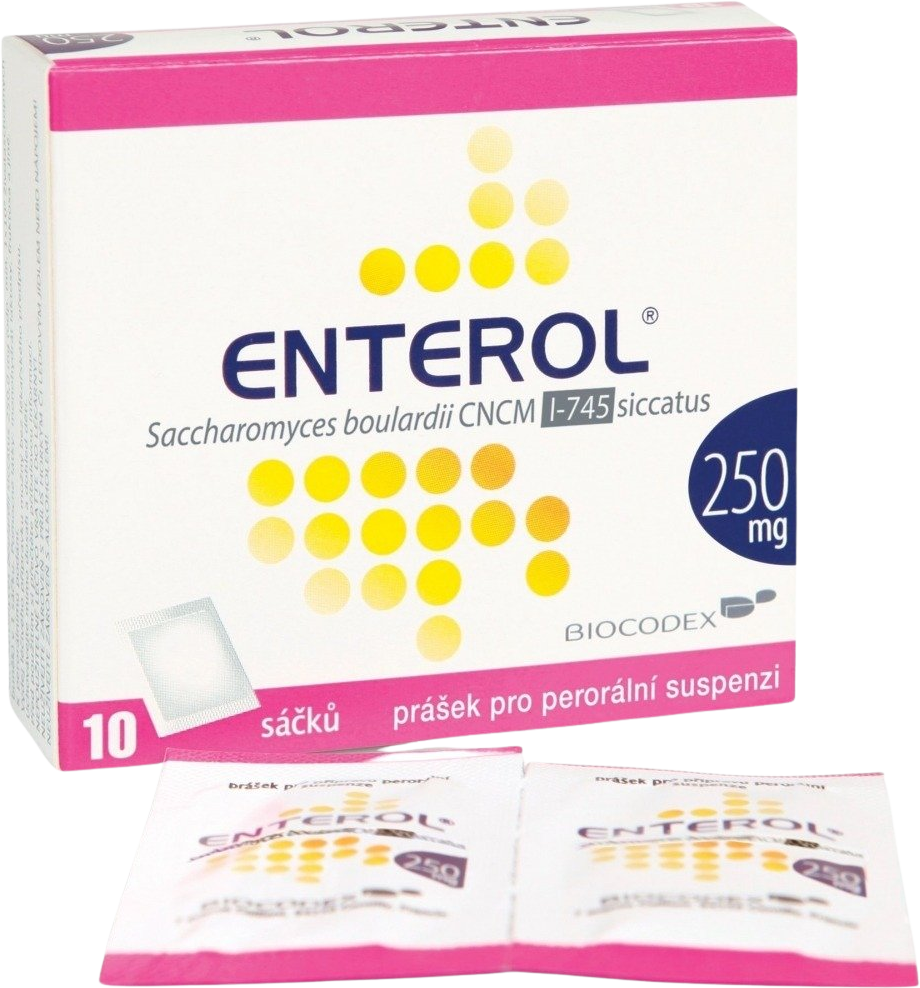 Enterol 250 mg prášok na perorálnu suspenziu, vrecúšky 10 ks
