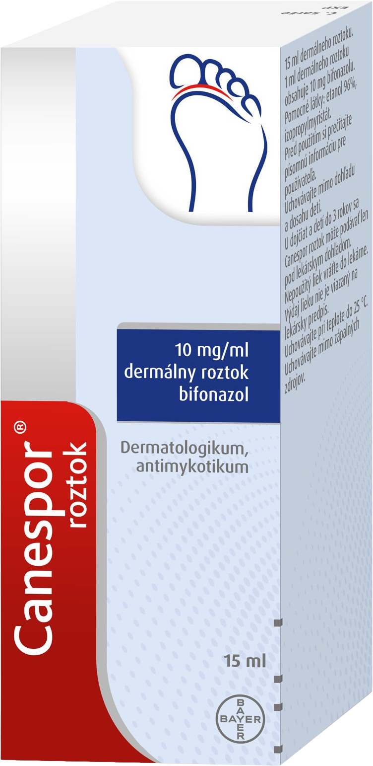 Canespor roztok na liečbu kožnej plesne 15 ml