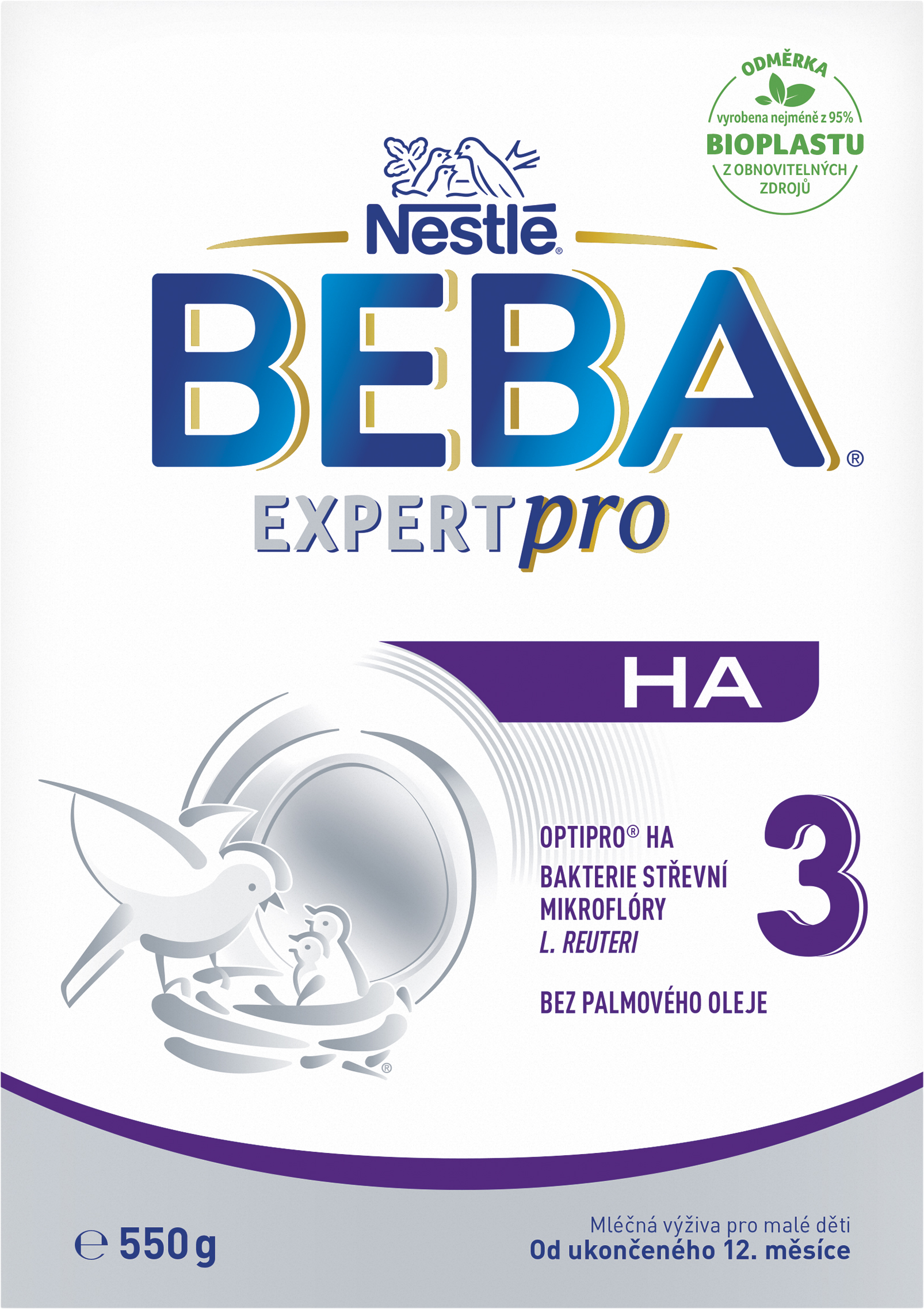 Nestlé Beba Expertpro HA 3, mliečna výživa pre malé deti 550 g