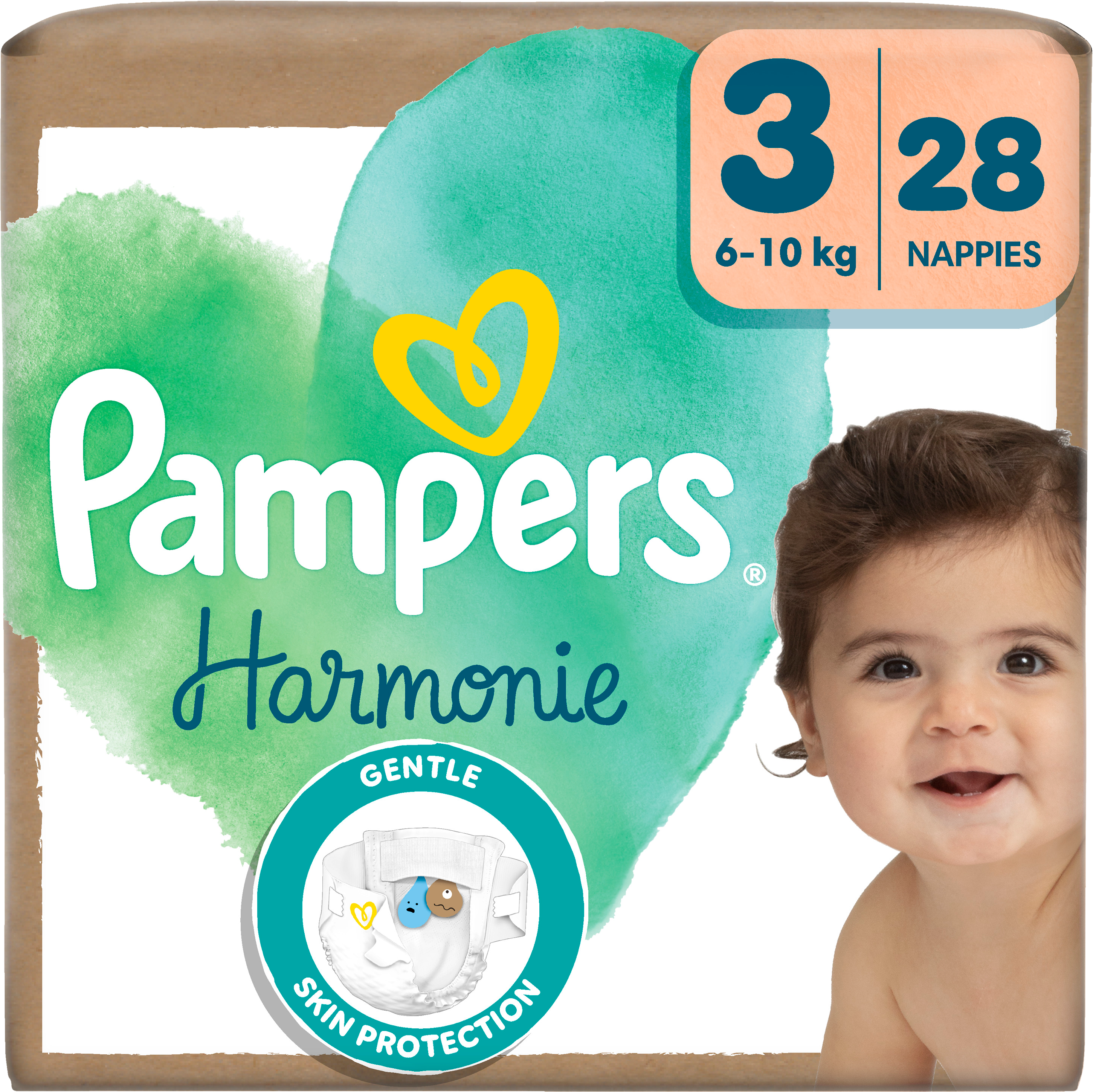 Pampers Harmónia 3 Plienky 6-10 kg, 28 ks