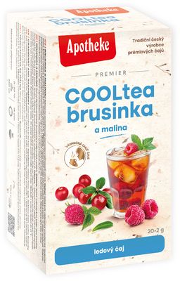 Apotheke COOLtea brusnica s malinou 20 x 2 g