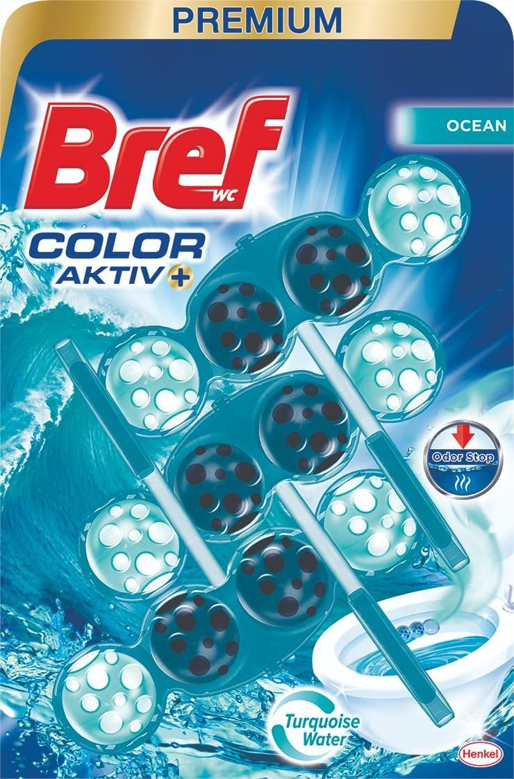 Bref WC blok Power Aktiv ocean 3 x 50 g