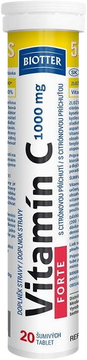 Biotter Vitamín C 1000 mg FORTE 20 šumivých tablet