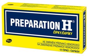 Preparation H čapíky na liečbu hemeroidov 12 ks